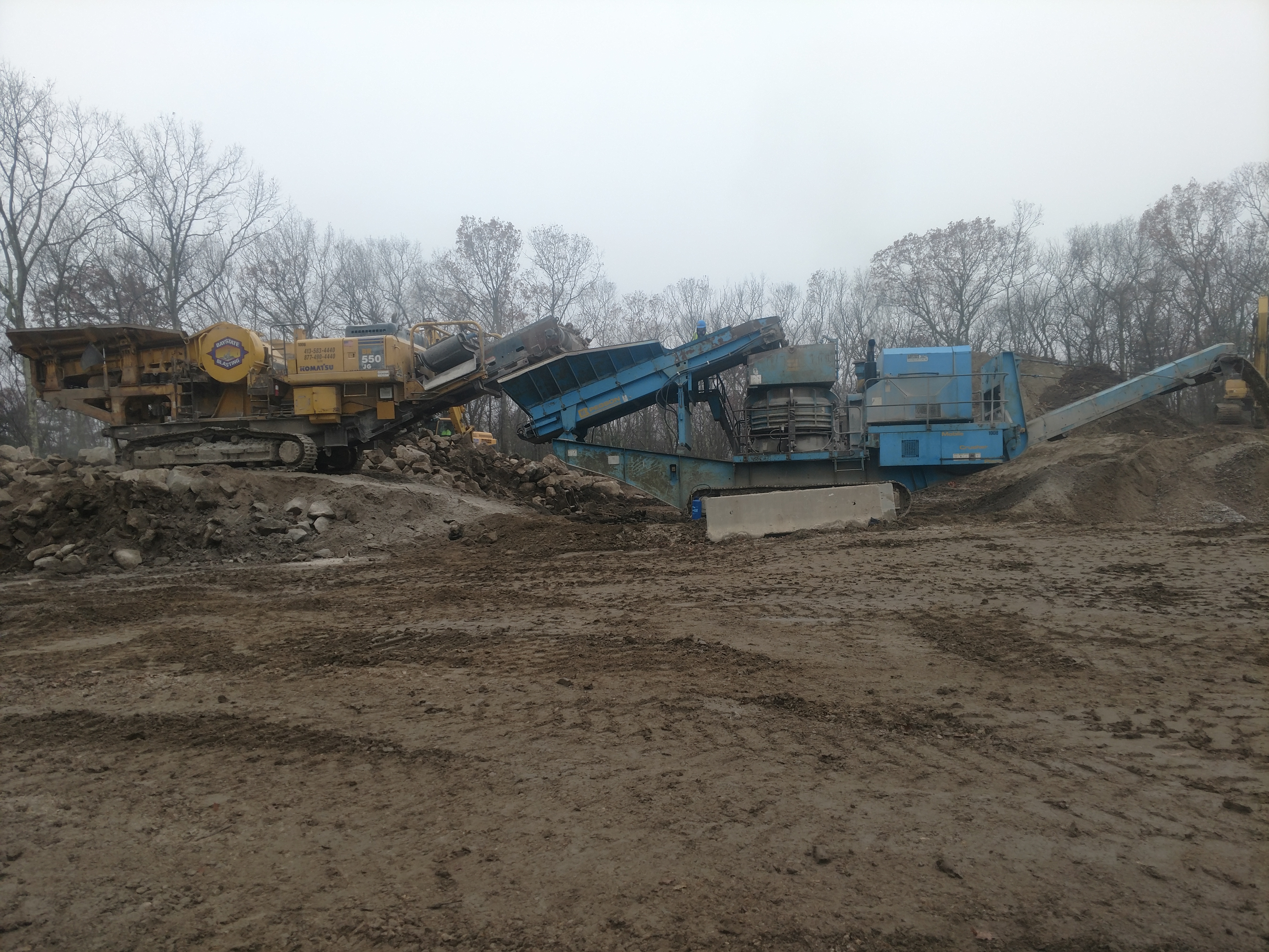 Hopkinton LNG Replacement Project 1903 - Crushing